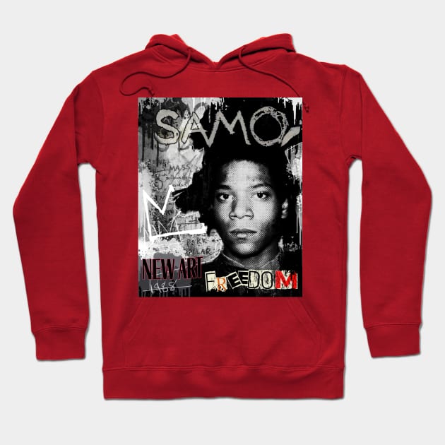 Basquiat Collage Hoodie by bulletstudios